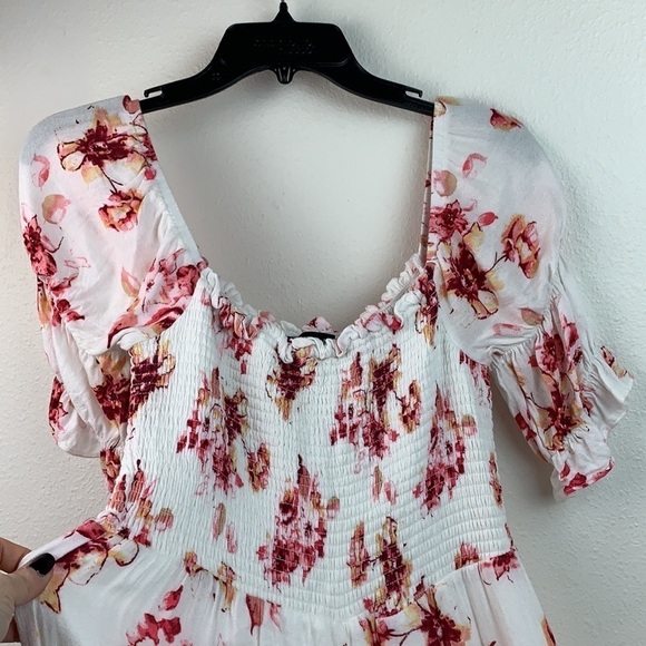 Sugar lips jumpsuit square neck wide crop leg EUC - Picture 3 of 9